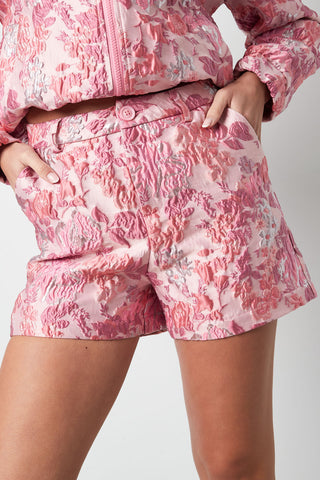 Jacquard floral short