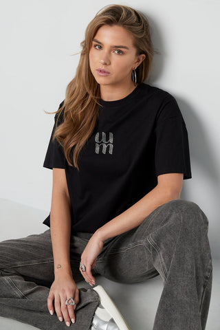 Gimme strass shirt