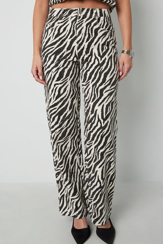 Zebra print pants