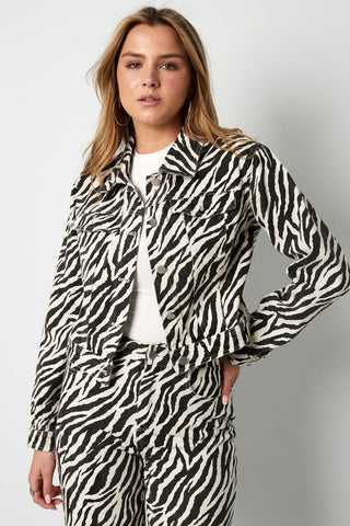 Zebra print jackets