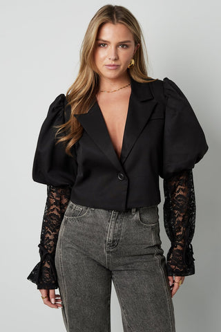 Blazer lace sleeves