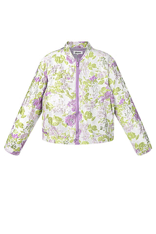 Jacquard floral jacket