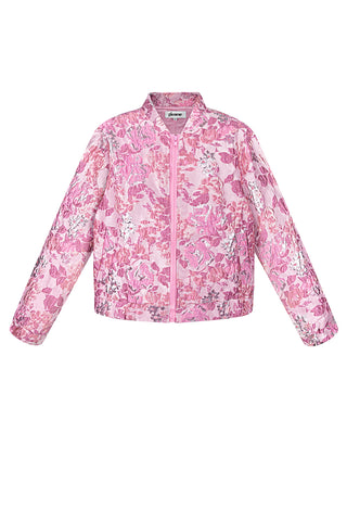 Jacquard floral jacket