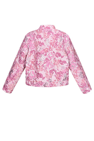 Jacquard floral jacket