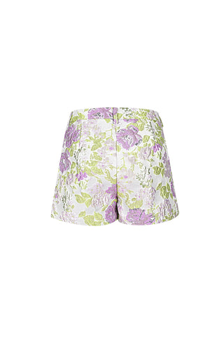 Jacquard floral short