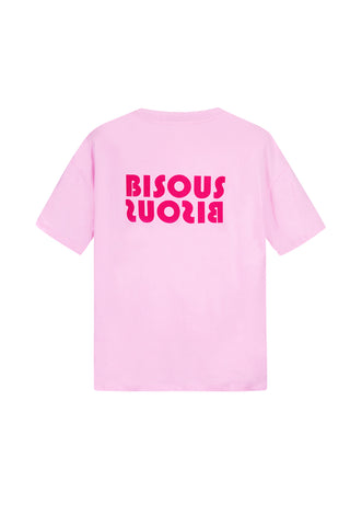 Bisous t-shirt pink