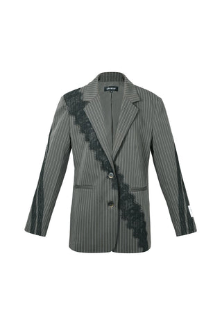 Lace boss blazer