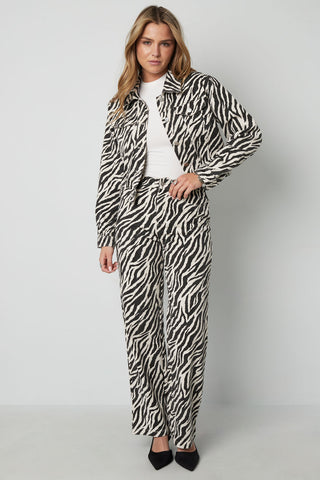 Zebra print jackets