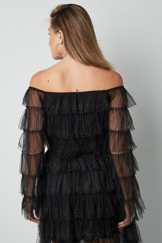 Sheer layered top