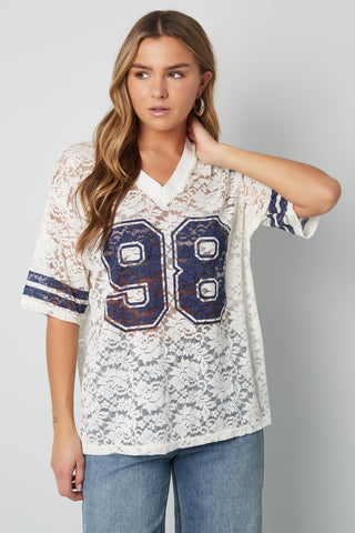 Kanten jersey t-shirt