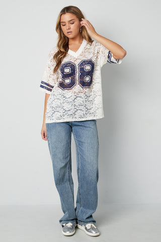 Kanten jersey t-shirt