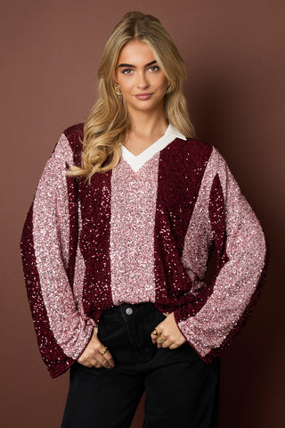 Glitter game day top