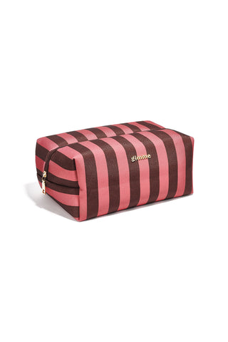 Make-up tasjes met strepen, eenvoudig, polyester, dagelijkse accessoires