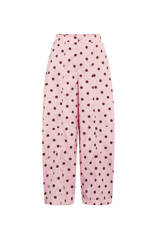 Blush polka broek