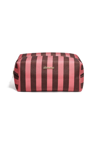 Make-up tasjes met strepen, eenvoudig, polyester, dagelijkse accessoires
