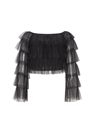 Sheer layered top
