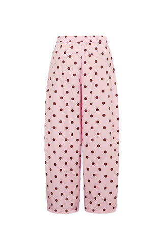 Blush polka broek