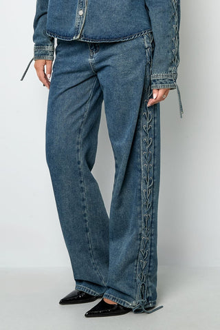 Laced with love jeans