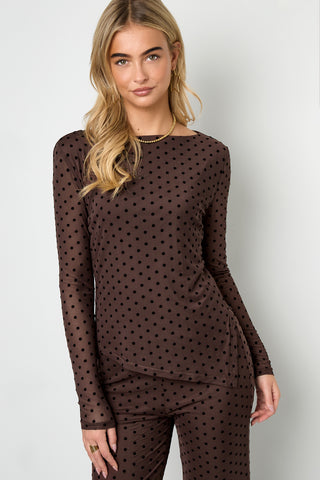 Polka moment top