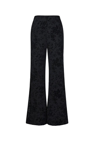 Noir flower pants