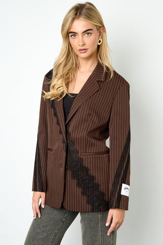Lace boss blazer