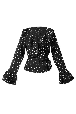 Polka love blouse