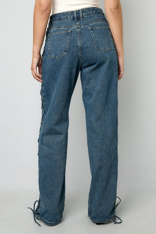 Laced with love jeans