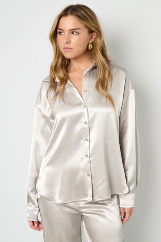 Vanilla satin blouse