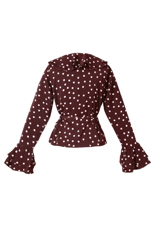 Polka love blouse