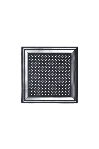 Noir polka dot sjaaltje
