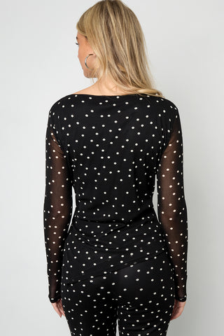 Polka moment top