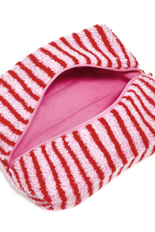 Make-up tasjes met strepen, eenvoudig, polyester, dagelijkse accessoires