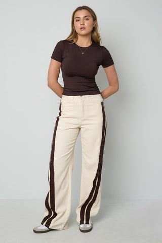 Island stripe jeans
