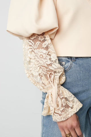 Blazer lace sleeves