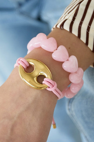 Knotted love armband