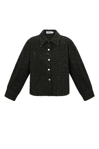 Glanzende denimjas