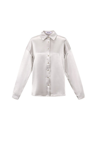 Vanilla satin blouse
