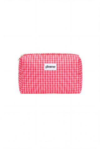 Make-up tasjes met ruitjespatroon, casual, polyester, dagelijkse accessoires