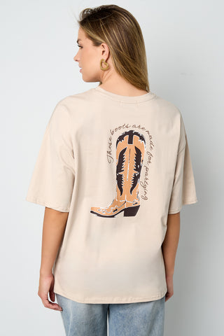 Cowboy boots t-shirt