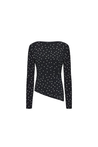 Polka moment top