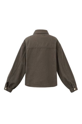 Brown crush jacket
