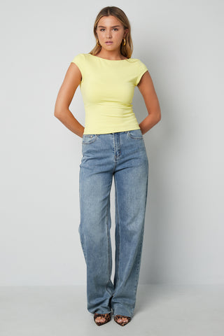 Basic shirt open back