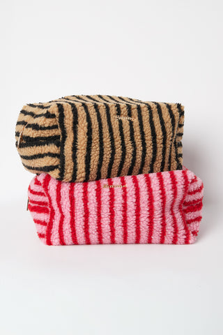 Make-up tasjes met strepen, eenvoudig, polyester, dagelijkse accessoires
