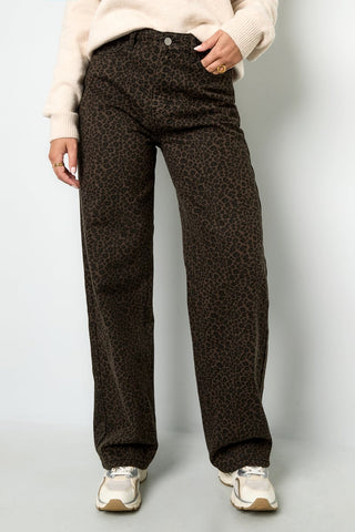 Catch me panterprint jeans
