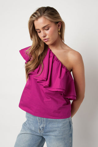 Sunset ruffle top