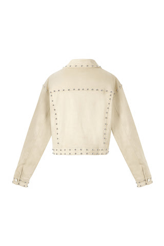 Studded crush jacket