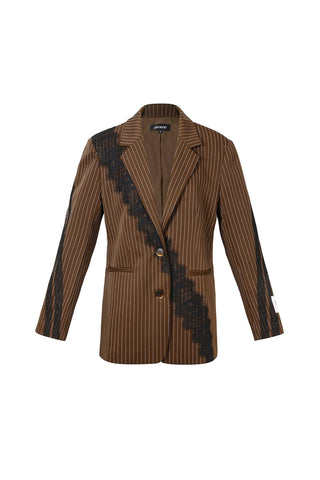 Lace boss blazer