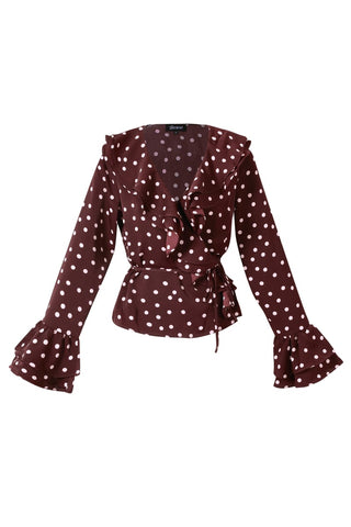 Polka love blouse