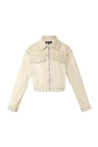 Studded crush jas