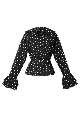 Polka love blouse